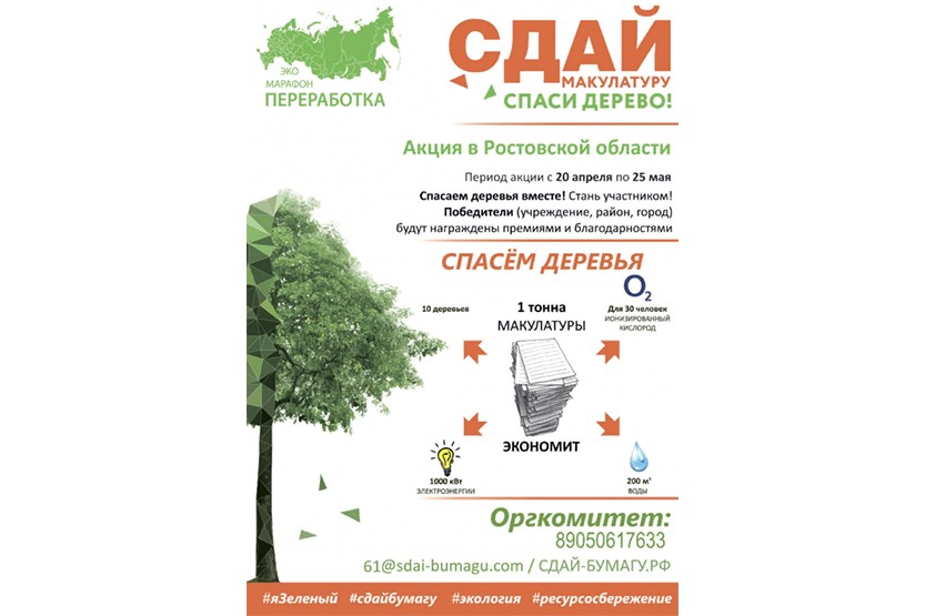 Вы сейчас просматриваете Сдай макулатуру — спаси дерево!